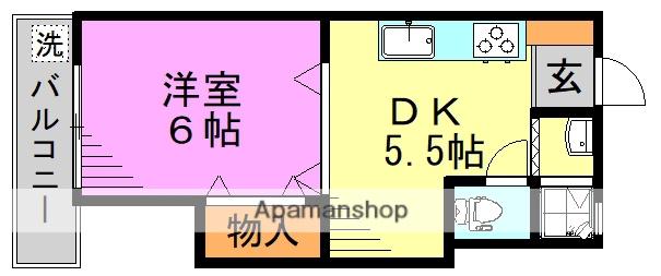 シャンボール新高円寺 5階階 間取り