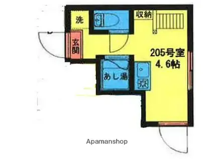 アーバンプレイス高円寺R(ワンルーム/2階)の間取り写真