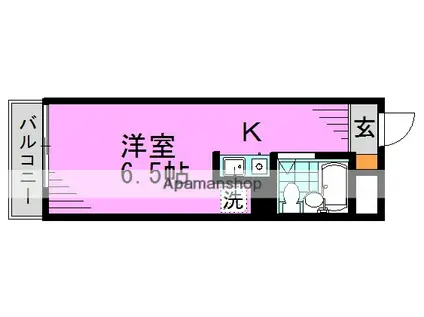 ペガサスマンション高円寺(ワンルーム/3階)の間取り写真