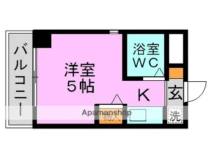 ロイヤルハイム高円寺(1K/1階)の間取り写真