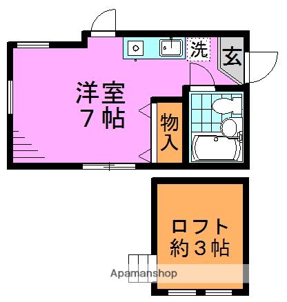 コンフォート阿佐ヶ谷(ワンルーム/2階)の間取り写真