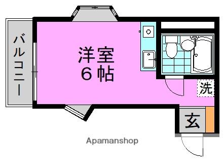 モナークマンション阿佐ヶ谷(ワンルーム/4階)の間取り写真
