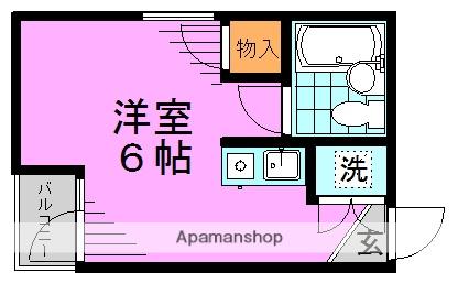 ジュール東高円寺(ワンルーム/1階)の間取り写真