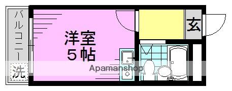 ツインパレス新高円寺(ワンルーム/2階)の間取り写真
