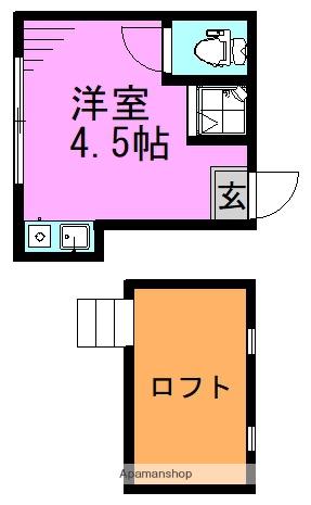 TAKUTO WADA(ワンルーム/2階)の間取り写真