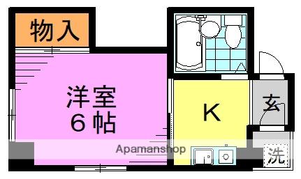 昭電社ビル(1K/4階)の間取り写真