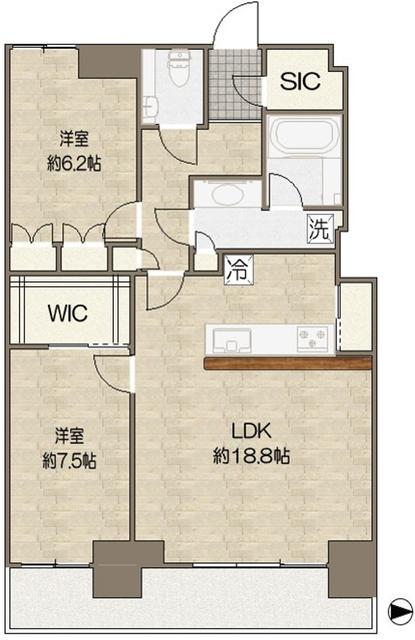 ベイクレストタワー 30階階 間取り