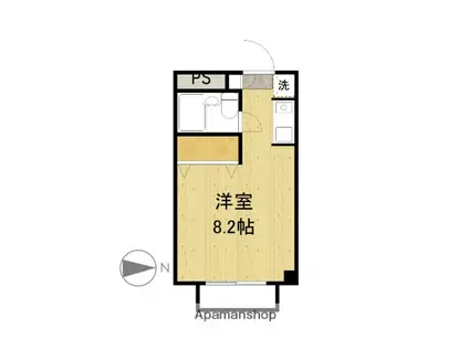 ル・ソレイユ狛江(ワンルーム/2階)の間取り写真