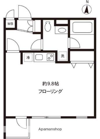 ルート四谷三丁目 4階階 間取り