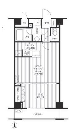 グランハイツ東新宿 4階階 間取り