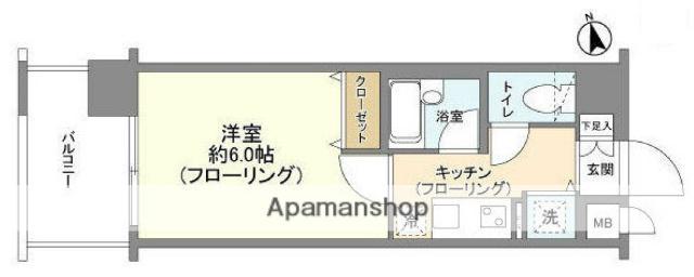 アヴァンツァーレ新宿ピアチェーレ 8階階 間取り