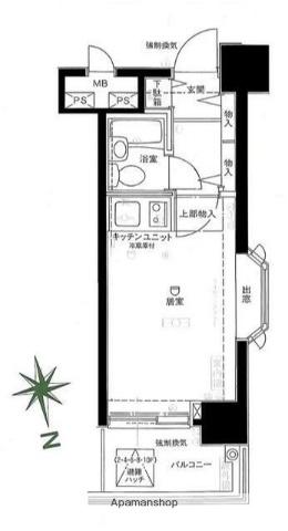 新宿御苑ダイカンプラザ 11階階 間取り