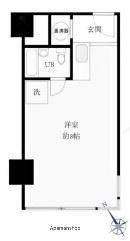 トーカン新宿キャステール 4階階 間取り
