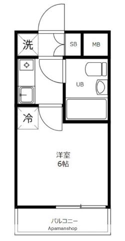エヴェナール代々木 2階階 間取り