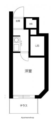 エヴェナール代々木 1階階 間取り