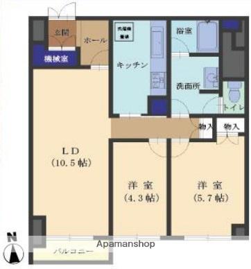 渋谷ホームズ 6階階 間取り