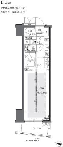 ZOOM都庁前 12階階 間取り