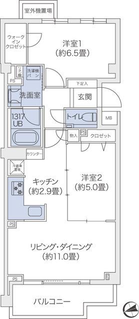 代官山BLESS鉢山 3階階 間取り