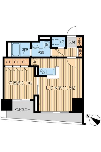 日本橋ファーストレジデンス 6階階 間取り