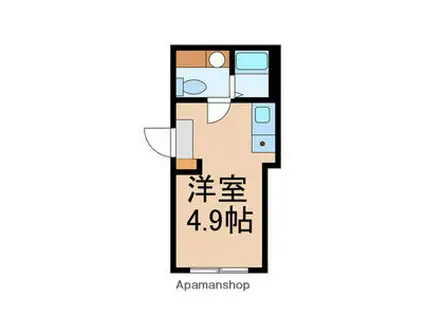 HERME YOYOGI OUEST(ワンルーム/3階)の間取り写真