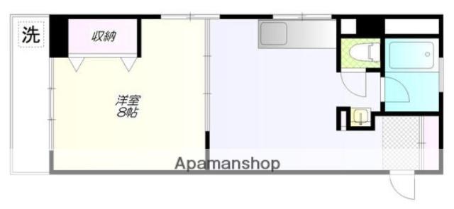 新宿MKビル(1DK/8階)の間取り写真
