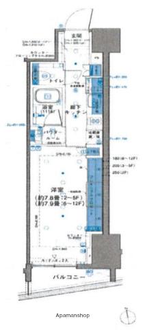 パークリュクス新宿御苑前mono 9階階 間取り