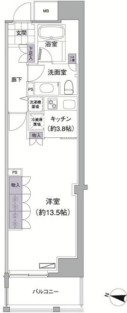 アビティ目黒 2階階 間取り