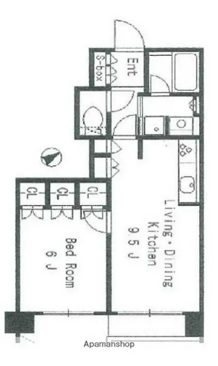 クリオ恵比寿弐番館 1階階 間取り