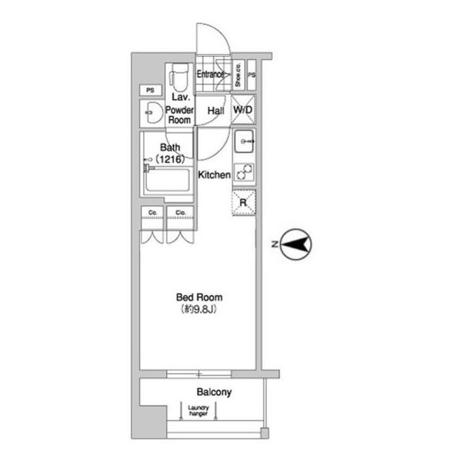 コンフォリア大山(ワンルーム/4階)の間取り写真