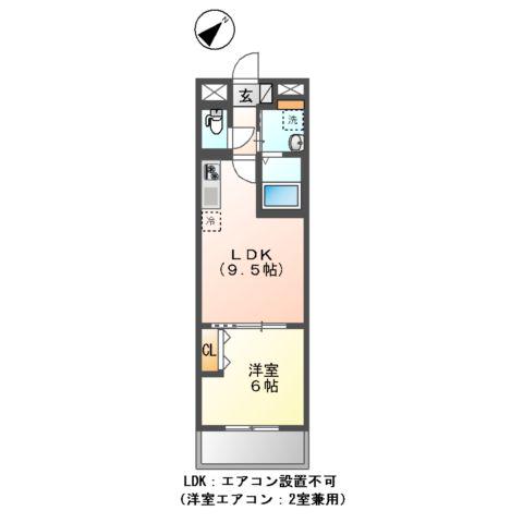 小茂根3丁目マンション工事(1LDK/4階)の間取り写真