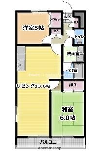 サンクレール田柄 3階階 間取り