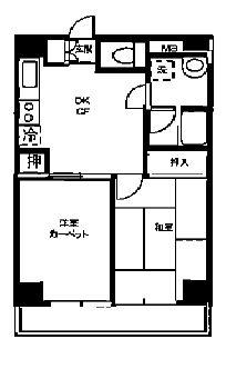 ハイツオーエド 12階階 間取り