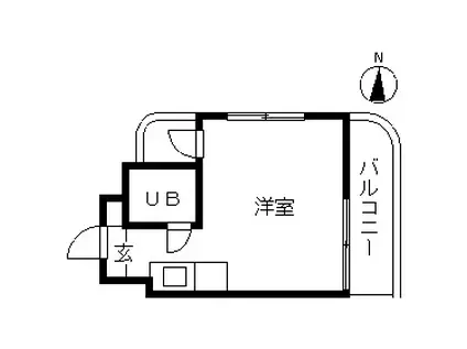 TOP三軒茶屋第4(ワンルーム/3階)の間取り写真