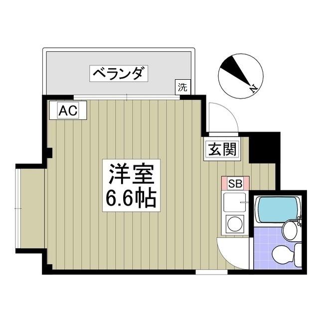 ソリッドリファイン成増(ワンルーム/3階)の間取り写真