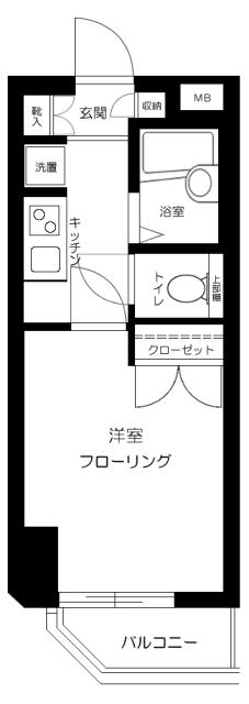 メインステージ飯田橋 2階階 間取り