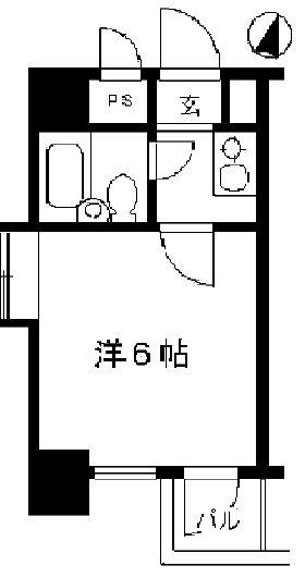 グローリア初穂椎名町 9階階 間取り