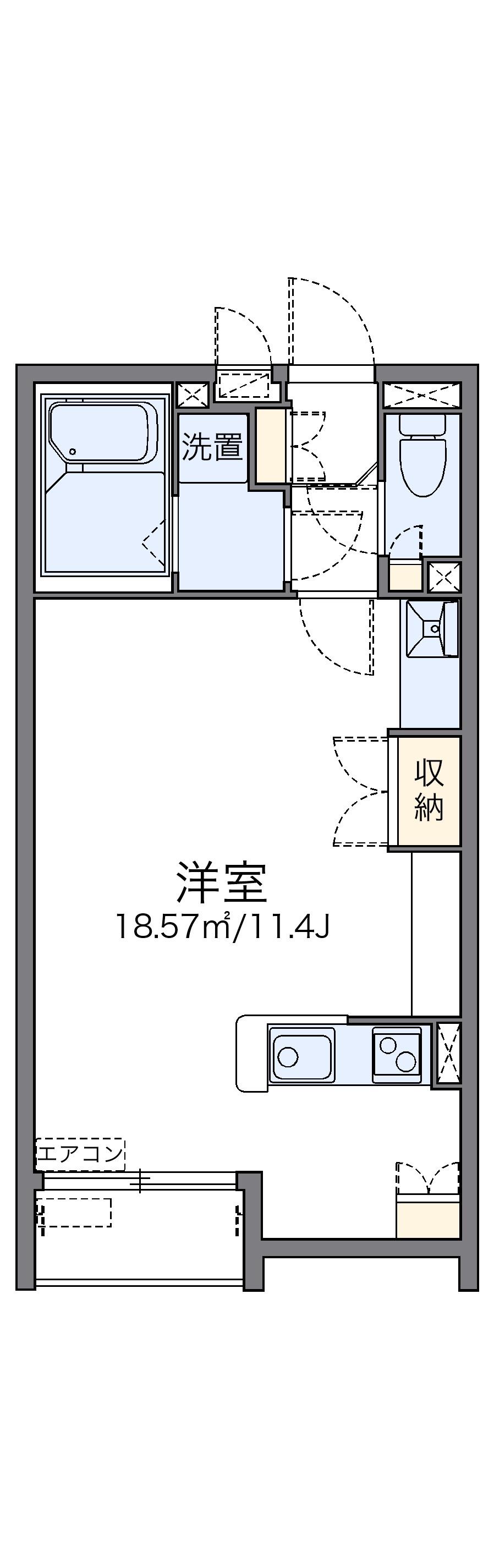 レオネクストサンシャイン狭山下 2階階 間取り