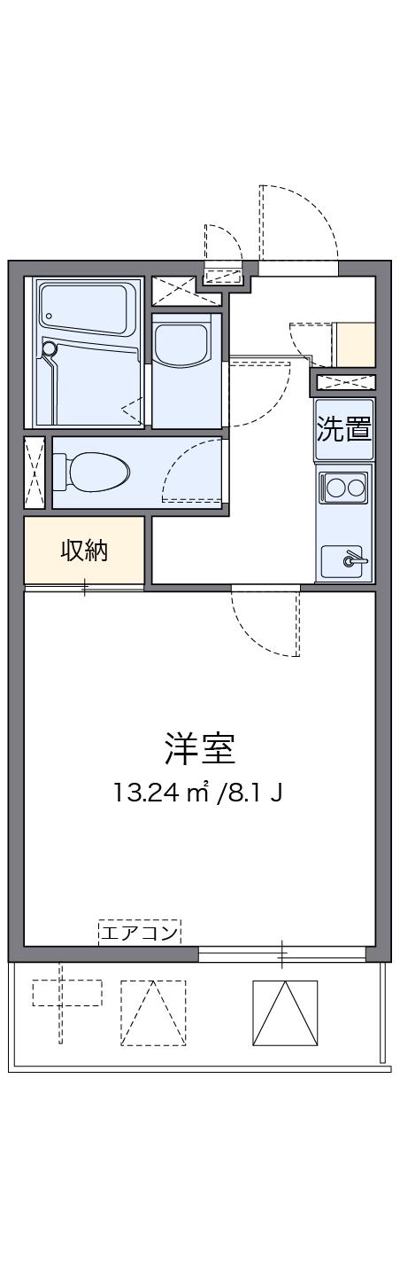 レオネクスト寿(1K/2階)の間取り写真