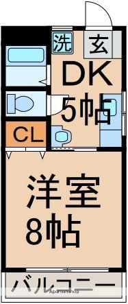 マロンウエスト 1階階 間取り