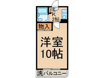 コーポ岸田(1K/2階)の間取り写真