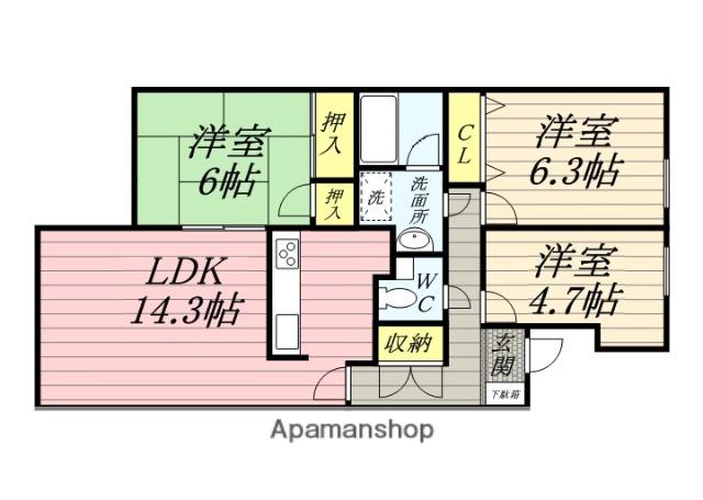 ランビニオン 3階階 間取り