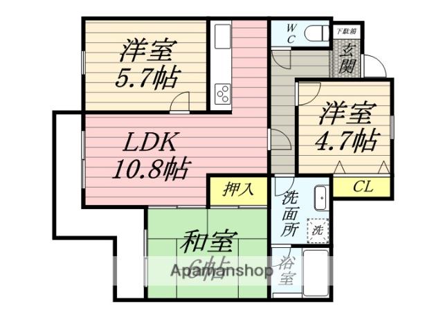 ランビニオン 1階階 間取り