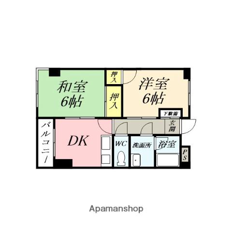 メゾンドボヌアー 3階階 間取り