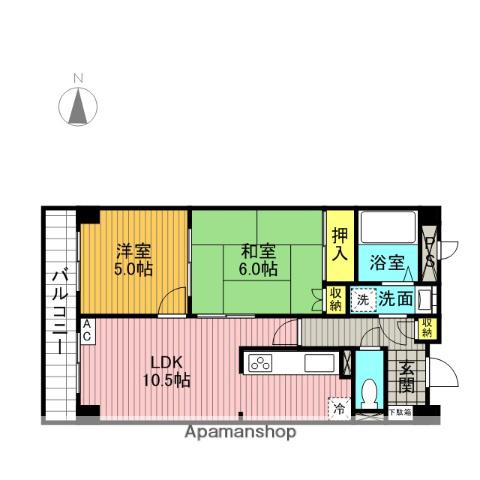 JTA綾瀬(2LDK/7階)の間取り写真