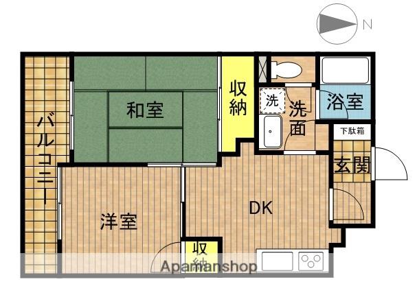 ウィンド赤羽(2DK/3階)の間取り写真