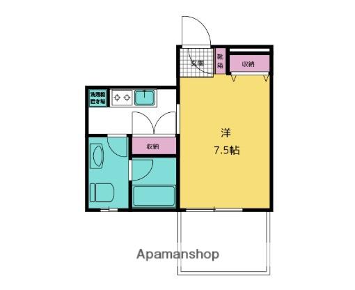 コーポレイトハウス(1K/1階)の間取り写真