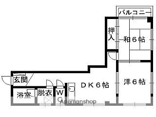 アネックスK・T(2DK/2階)の間取り写真