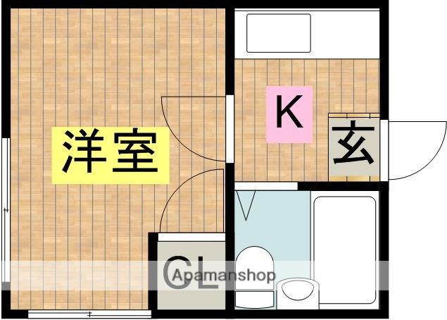 コーポ大内 1階階 間取り