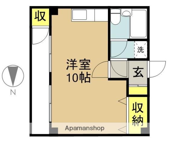 GSハイム蓮根(ワンルーム/1階)の間取り写真