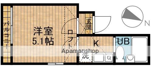 ベルエステート東十条(1K/3階)の間取り写真